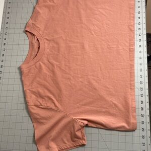 Under Armour Orangish Large Loose Fit   T-Shirt Type Crop Top